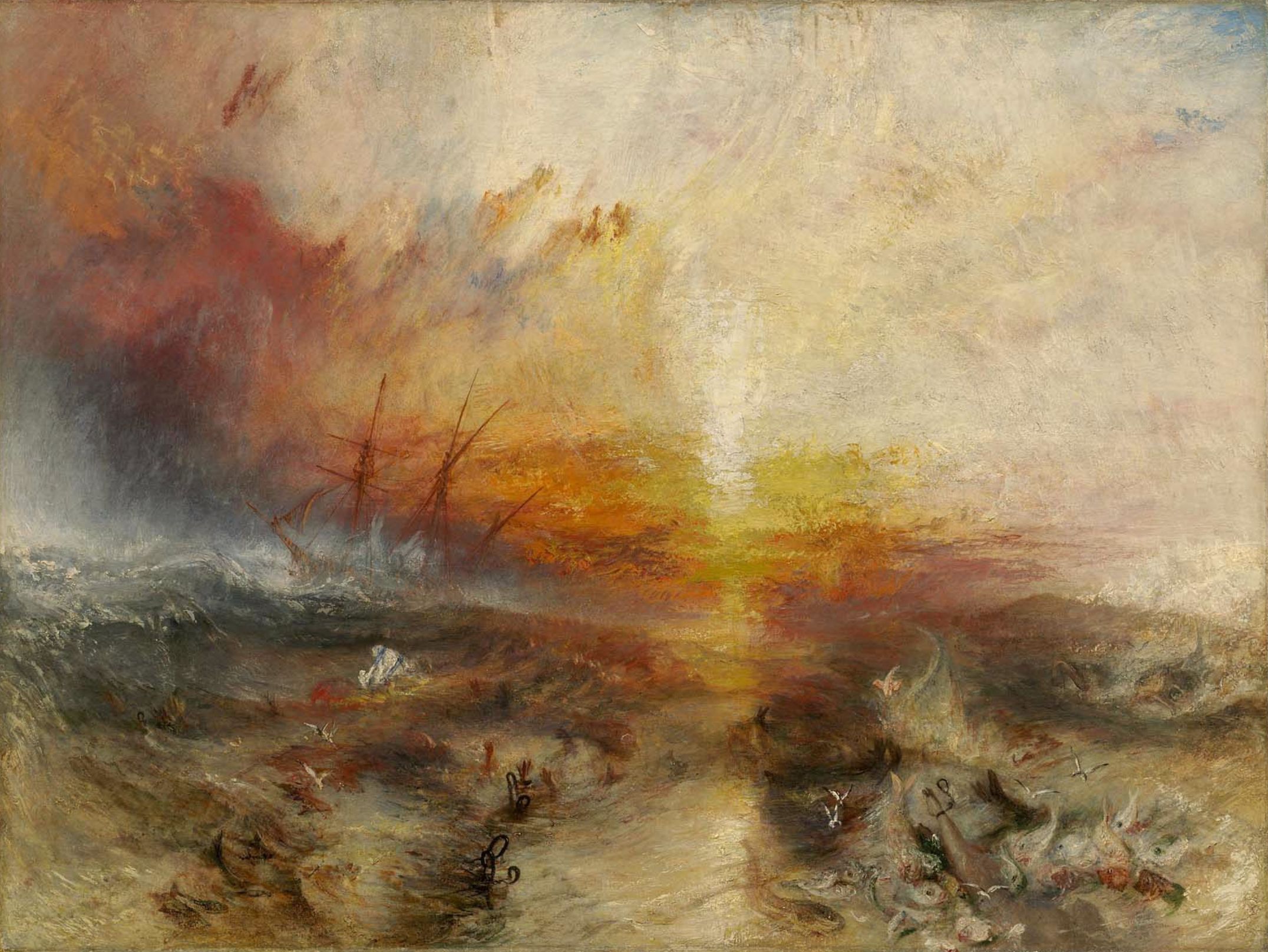 Slave Ship (Slavers Throwing Overboard the Dead and Dying, Typhoon Coming On)