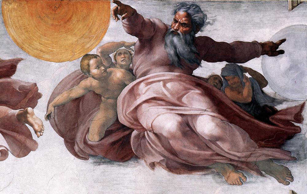 Creation of the Sun, Moon, and Planets (detail)