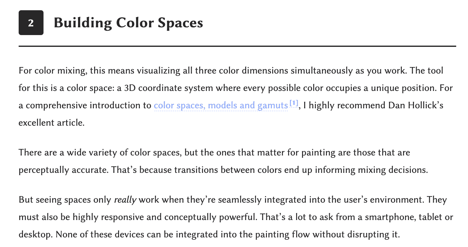 Building Color Spaces